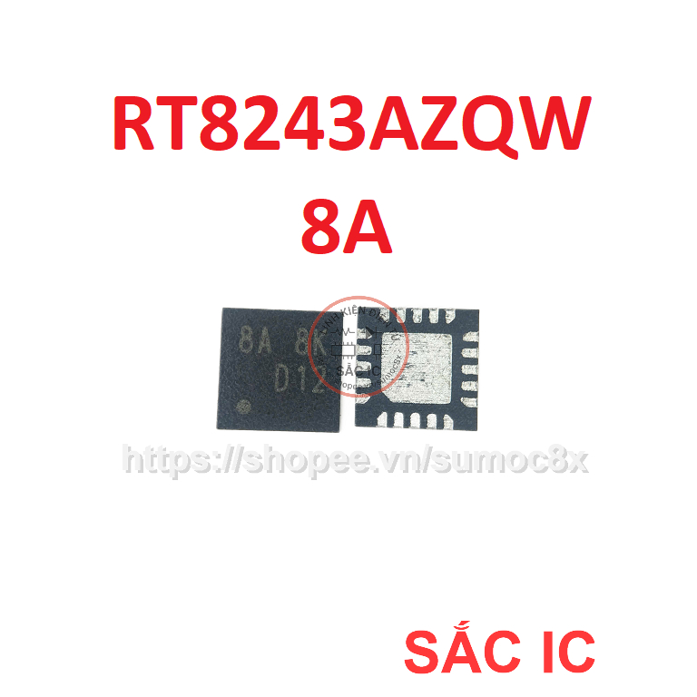 [R153] RT8243A RT8243AZQW 8243 8A= ic quản lý nguồn trên bo mạch - Mới nguyên bản - Original NEW
