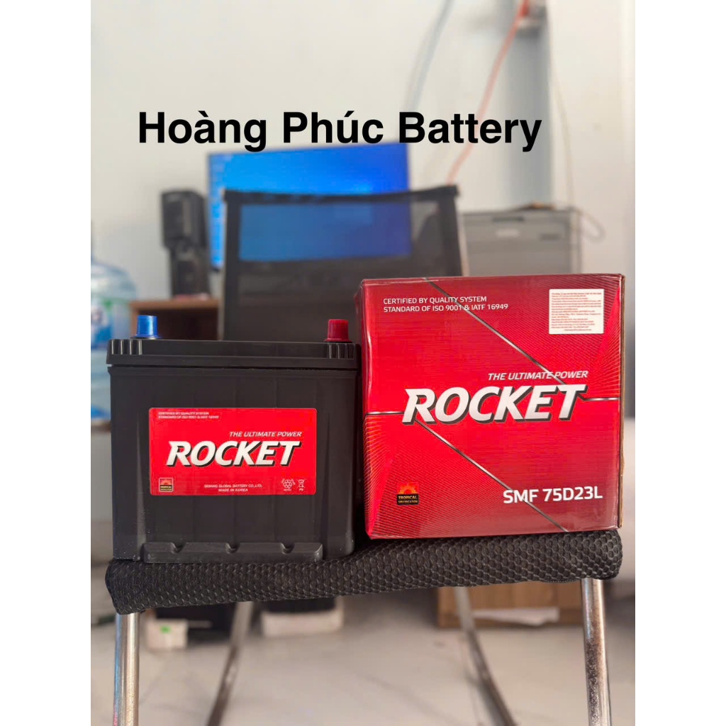 Bình Ắc Quy 12V-65Ah, Ắc Quy ROCKET SMF 75D23L