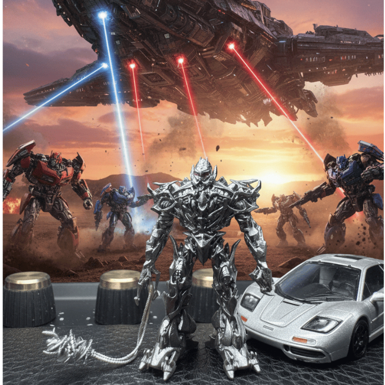 Mô Hình Megatron Tỉ Lệ 1/64 - Mô Hình Robot Transformers Mini - Mô Hình Robot Biến Hình - Mini Figur