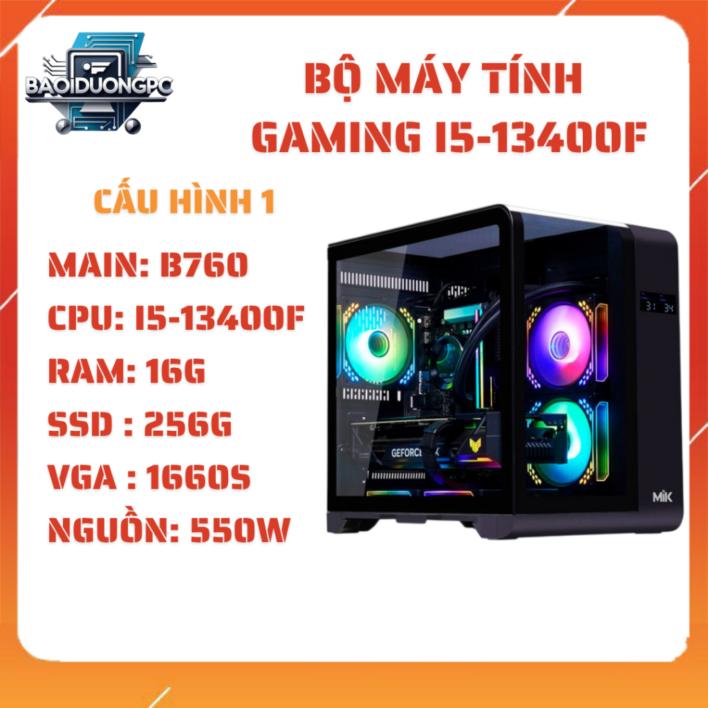 Bộ Máy Tính Gaming i5-13400F Cực Mạnh
