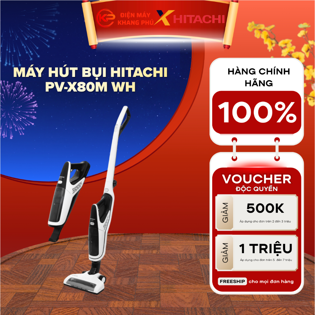 Máy hút bụi HITACHI PV-X80M WH