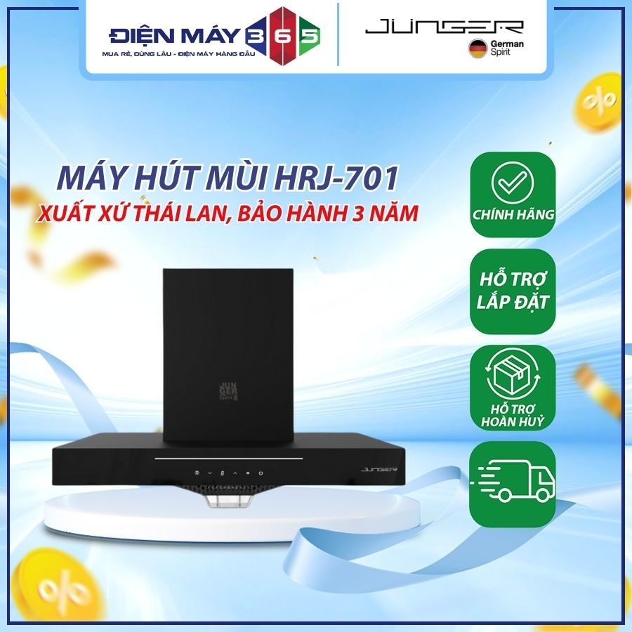 Máy hút mùi Junger HRJ-701 - Kiểu Dáng Hiện Đại Chính Hãng