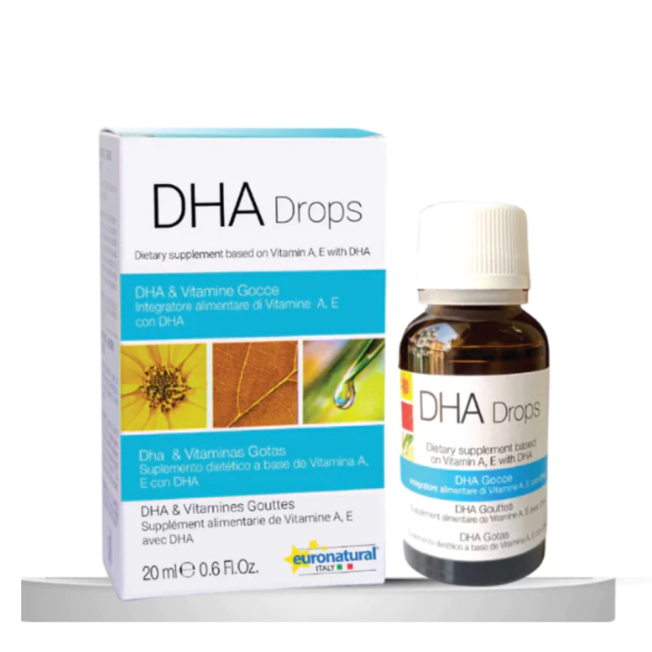 Euronatural DHA Drops - DHA không tanh từ vi tảo cho trẻ sơ sinh