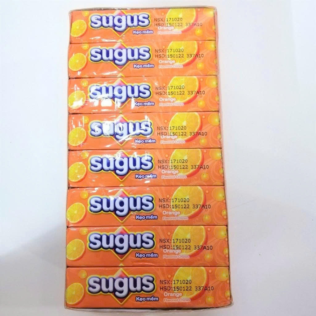 Kẹo Mềm Sugus Orange (Cam) Thanh (24 Hộp X 24 Thanh)_1613 (MH:1651) hộp