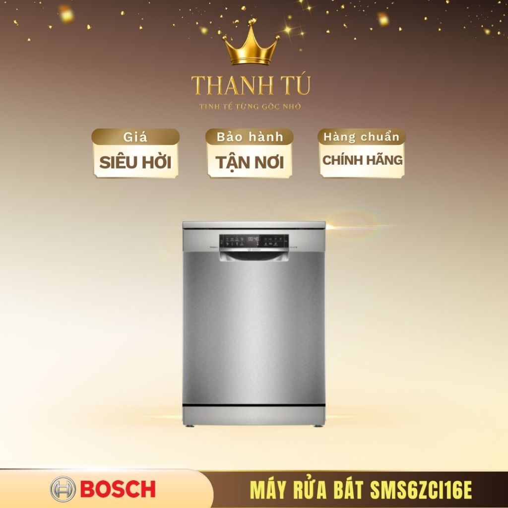 Máy Rửa Bát Bosch SMS6ZCI16E/SMS6ZCI85M/SMS6ZCI00P  – Công Nghệ Zeolith, Vận Hành Êm Ái
