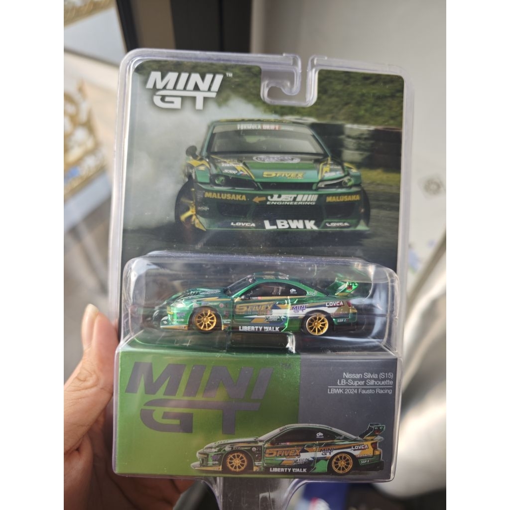 [XESAMSET]mô hình xe Mini GT Nissan LB-Super Silhouette S15 Silvia LBWK 2024 Fausto Racing.