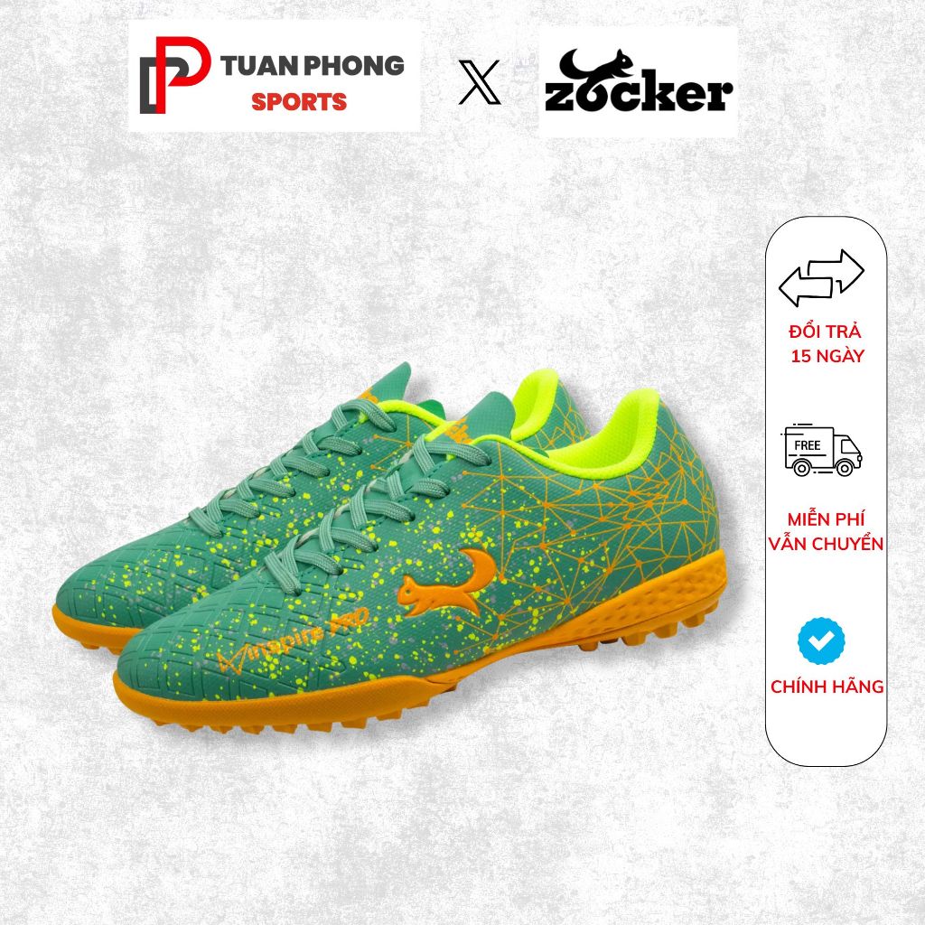 Giày Đá Bóng Zocker Inspire PRO Olive Green/Orange