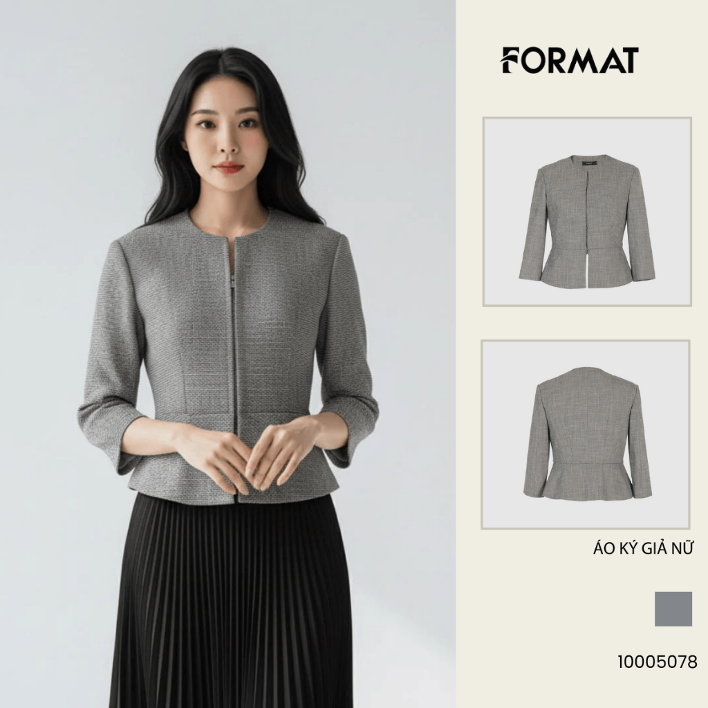 Áo Ký Giả Nữ Format 10005078 - Phong Cách Thời Trang Hiện Đại