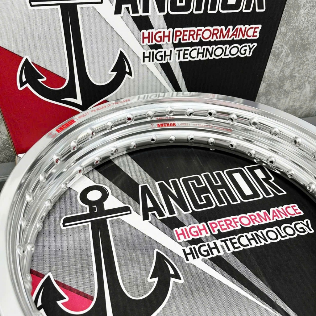 Cặp Niềng ANCHOR + Căm Yaguso Thái Đen , Bạc Future Wave Blade