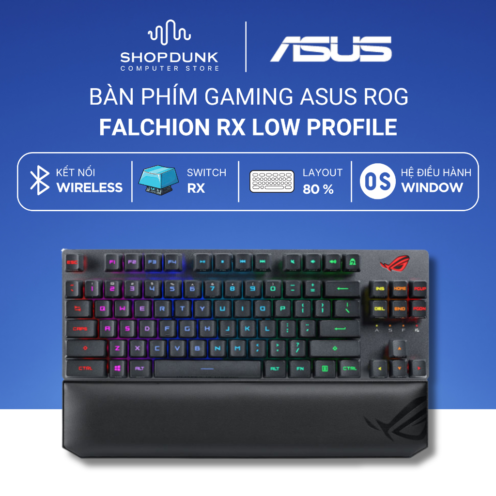 Bàn phím ASUS ROG Strix Scope RX TKL Wireless Deluxe