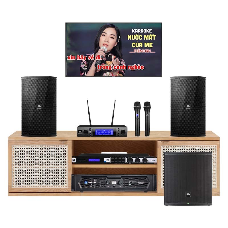Dàn Karaoke JBL KH85 (JBL KPS5, Crown KVS700, JBL KX180A, JBL VM300, JBL Eon 718S)