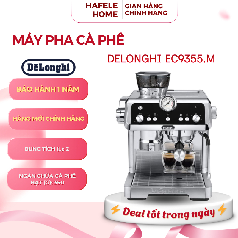 Máy Pha Cà Phê Espresso DeLonghi La Specialista Prestigio EC9355.M – Ủ Hiện Đại - 3 Mức Nhiệt - EEH