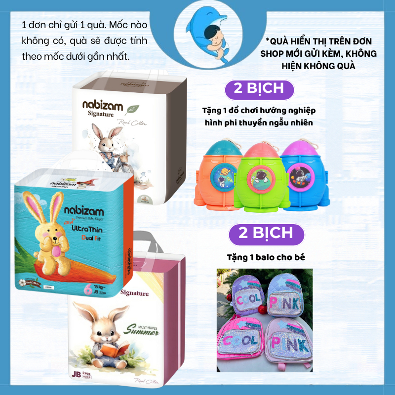 Tã/Bỉm dán quần Nabizam Ultra đủ size S44/M40/L32/XL26/2XL22/3XL20 nội địa Hàn đủ cho bé 3-20kg MECAHEO