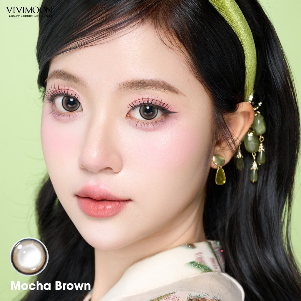 01 Chiếc Kính áp tròng VIVIMOON lens khóa ẩm 1 ngày màu nâu Mocha Brown (Giá 1 bên mắt, x2 để đặt 1 đôi) | BigBuy360 - bigbuy360.vn