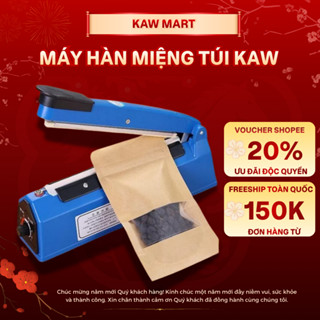 Máy hàn miệng túi KAW, Máy niêm phong túi dùng để bảo quản thực phẩm bảo hành 12 tháng