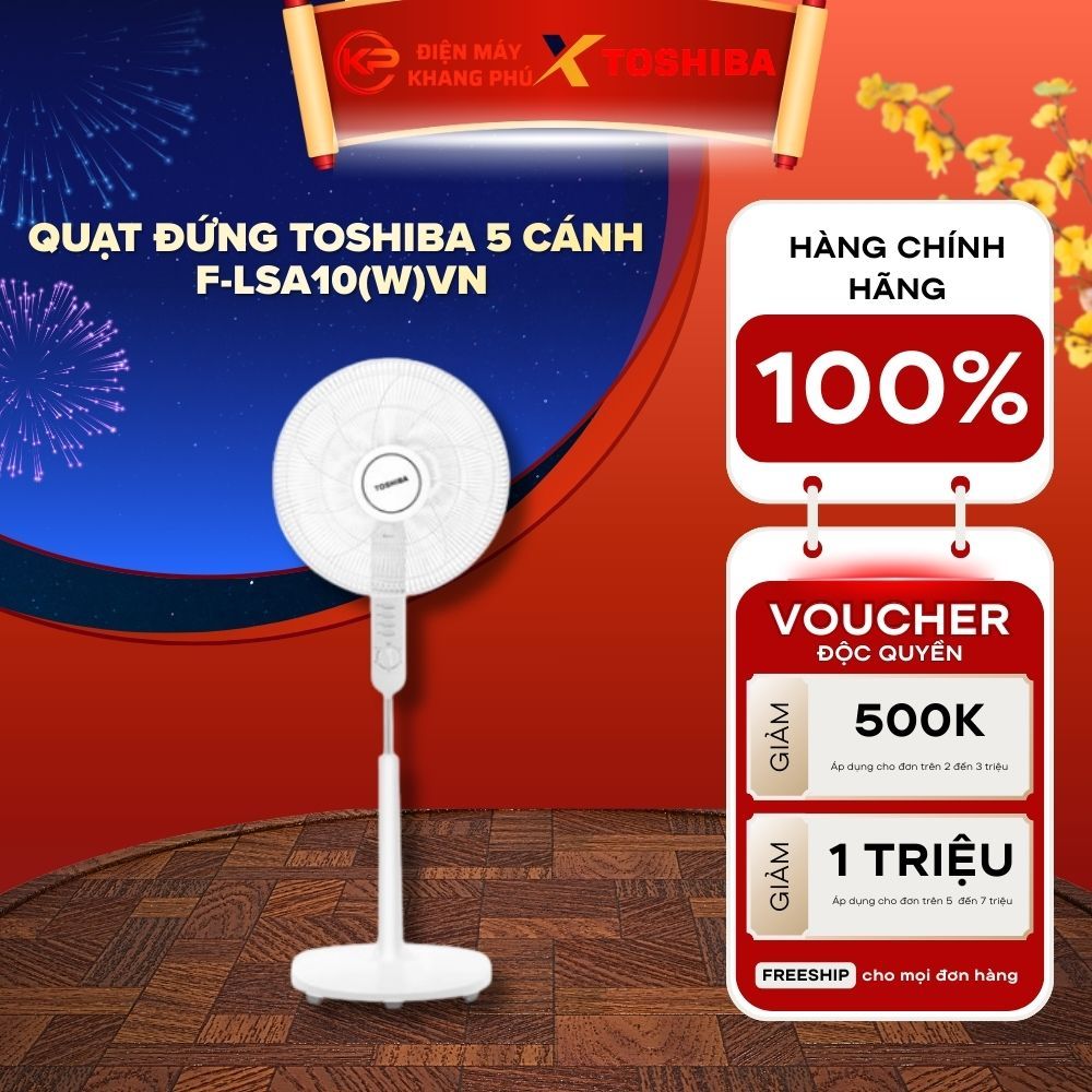 Quạt đứng Toshiba 5 cánh F-LSA10(W)VN