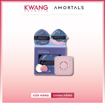 Set 2 Bông Mút Đánh Nền Amortals Twin Stars Jean + Hộp Đựng