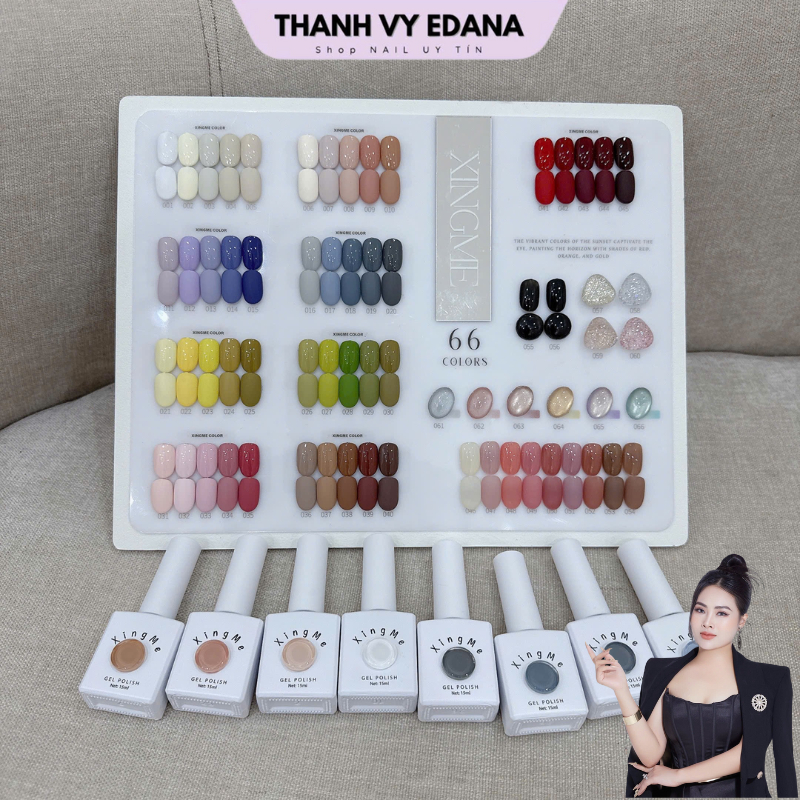 Sơn gel XINGME lẻ 66 màu , sơn gel đục, sơn thạch, sơn nhũ, sơn mắt mèo