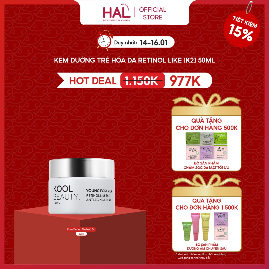 Kem Dưỡng Trẻ Hóa Da Kool Beauty Retinol Like K2 Retinol Like [K2] Anti-Aging Cream 50ml | HAL de Be