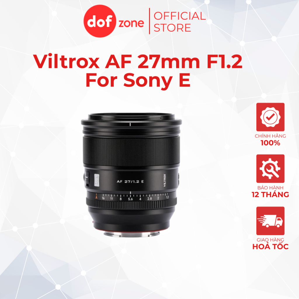 Viltrox AF 27mm F1.2 For Sony E- Chính Hãng
