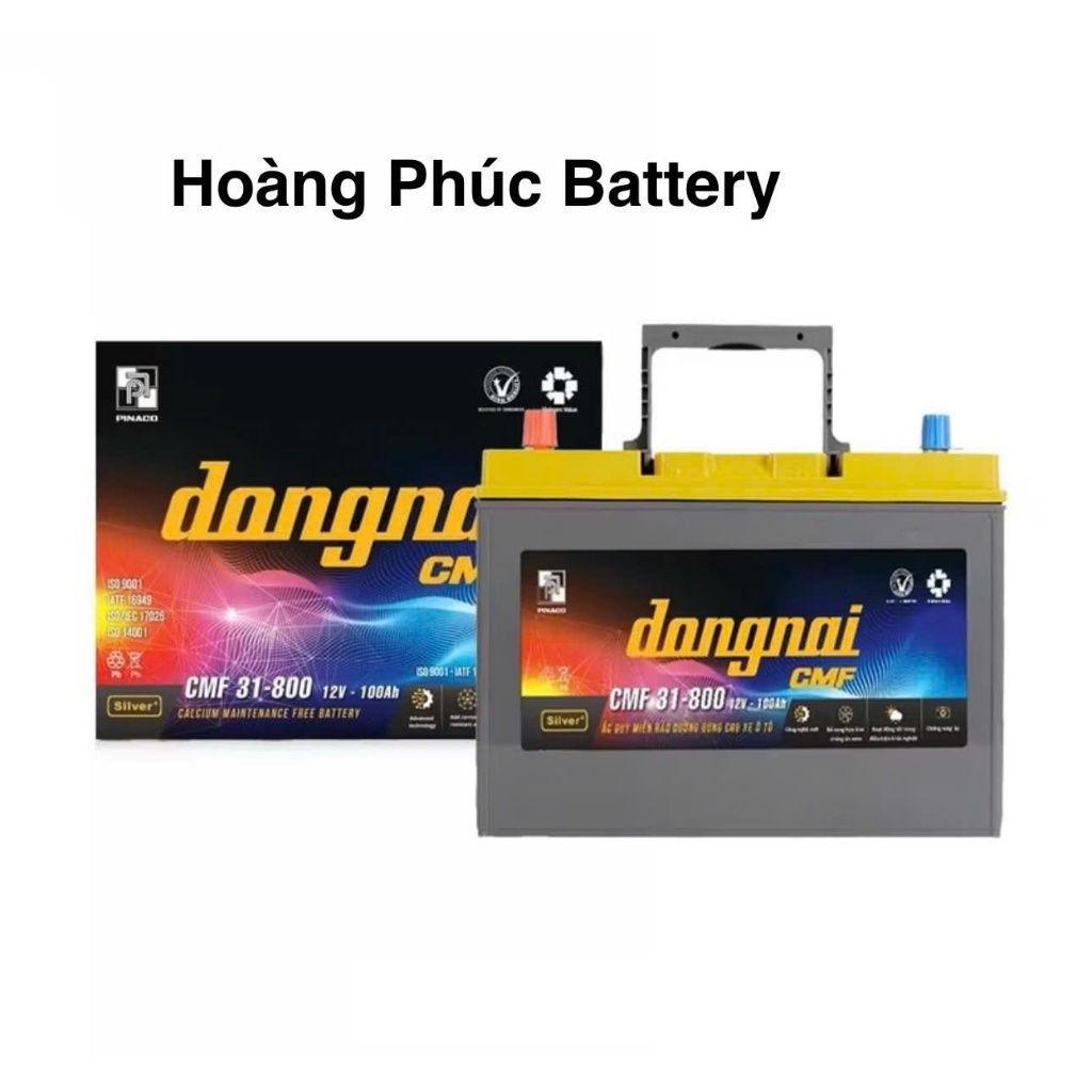 Bình ắc quy 12v khô miễn bảo dưỡng đồng nai CMF 31800 | 12V - 100ah