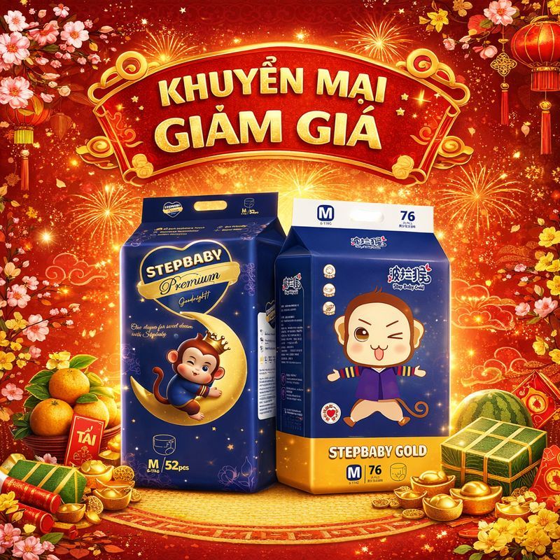 𝔾𝕀Ả𝕄 𝟚𝟝𝕂 🔥 𝘽Ỉ𝙈 𝙎𝙏𝙀𝙋𝘽𝘼𝘽𝙔 🔥 Tã, bỉm Quần, Dán Premium, Gold 🔥 Chính Hãng 🔥 gooby,goldgi, bỉm cho bé