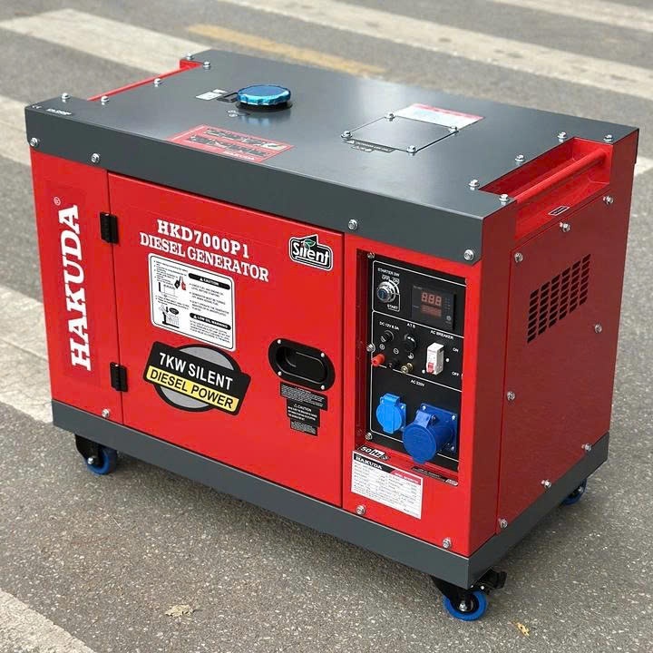 Máy Phát Điện Chạy Dầu 7KW Hakuda HKD7000P1