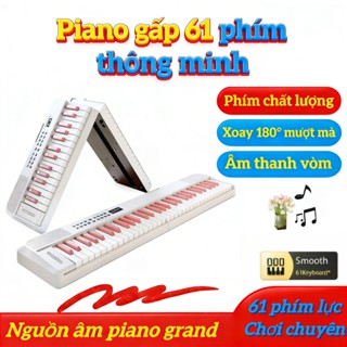 🔥Đàn Phím Thông Minh 61 Phím - Học Đàn Qua Ứng Dụng & Tự Động Nhận Diện Nốt Nhạc