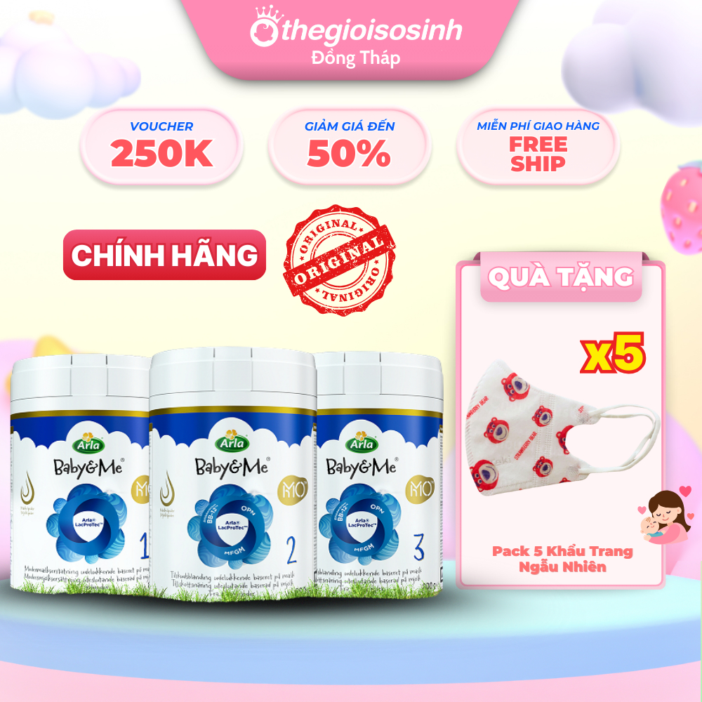 [✨DATE XA - DEAL SỐC] Sữa Arla Baby&Me HMO Bổ Sung 5 HMO, OPN, BB-12-Bé Lớn Khôn Từng Ngày TGSS