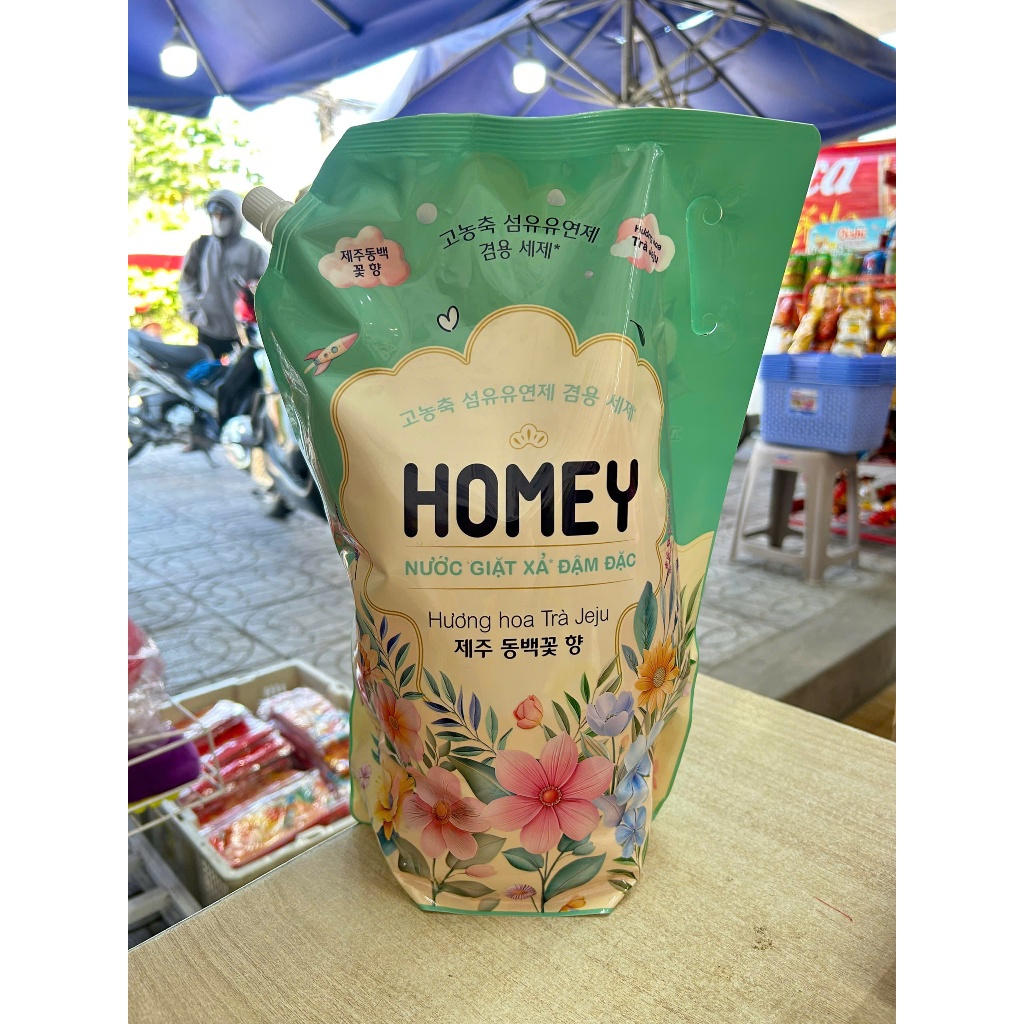 Nước Giặt & Xả HOMEY Đậm Đặc Hương Hoa Trà_BM