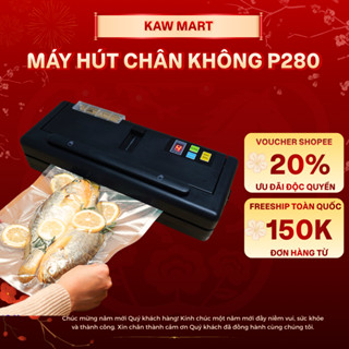 Máy hút chân không kiêm hàn miệng túi KAW-P280, P290 không kén túi, Máy hút chân không gia đình bảo hành 12 tháng
