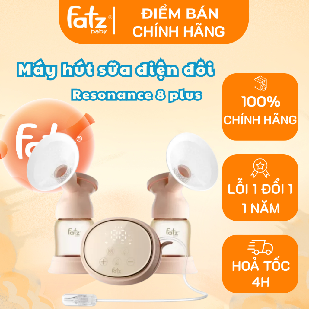 Máy hút sữa điện đôi và hút mũi Fatz baby Resonance 8 Plus - BH Chính Hãng