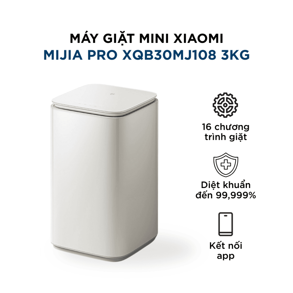 Máy giặt mini Xiaomi Mijia Pro XQB30MJ108 3kg – Giặt nhiệt nước nóng, diệt khuẩn