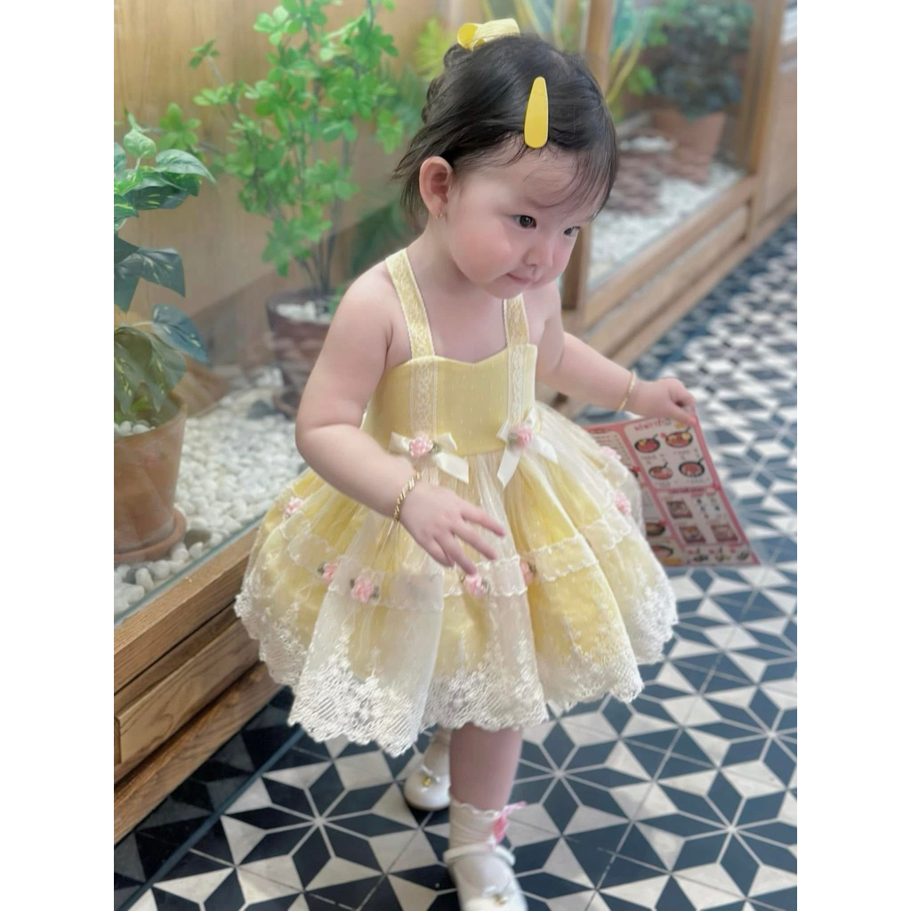 [LẺ SIZE SALE CẮT MÃ] VÁY ĐẦM LOLITA/TÂY BAN NHA DÁNG NGẮN XOÈ BỒNG XINH YÊU CHO BÉ