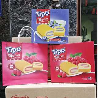 Bánh trứng tipo vị việt quất hữu nghị hộp 250g/ tipo mini kem mâm xôi 342g