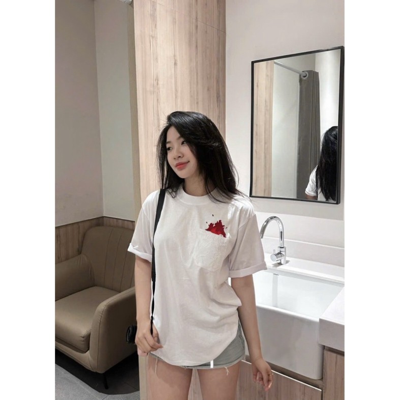 [New] Áo Thun Thêu Logo LOWE NGỌN LỬA Mix Túi Chất Cotton Form Rộng Thời Trang Nữ Nam 2026 | BigBuy360 - bigbuy360.vn