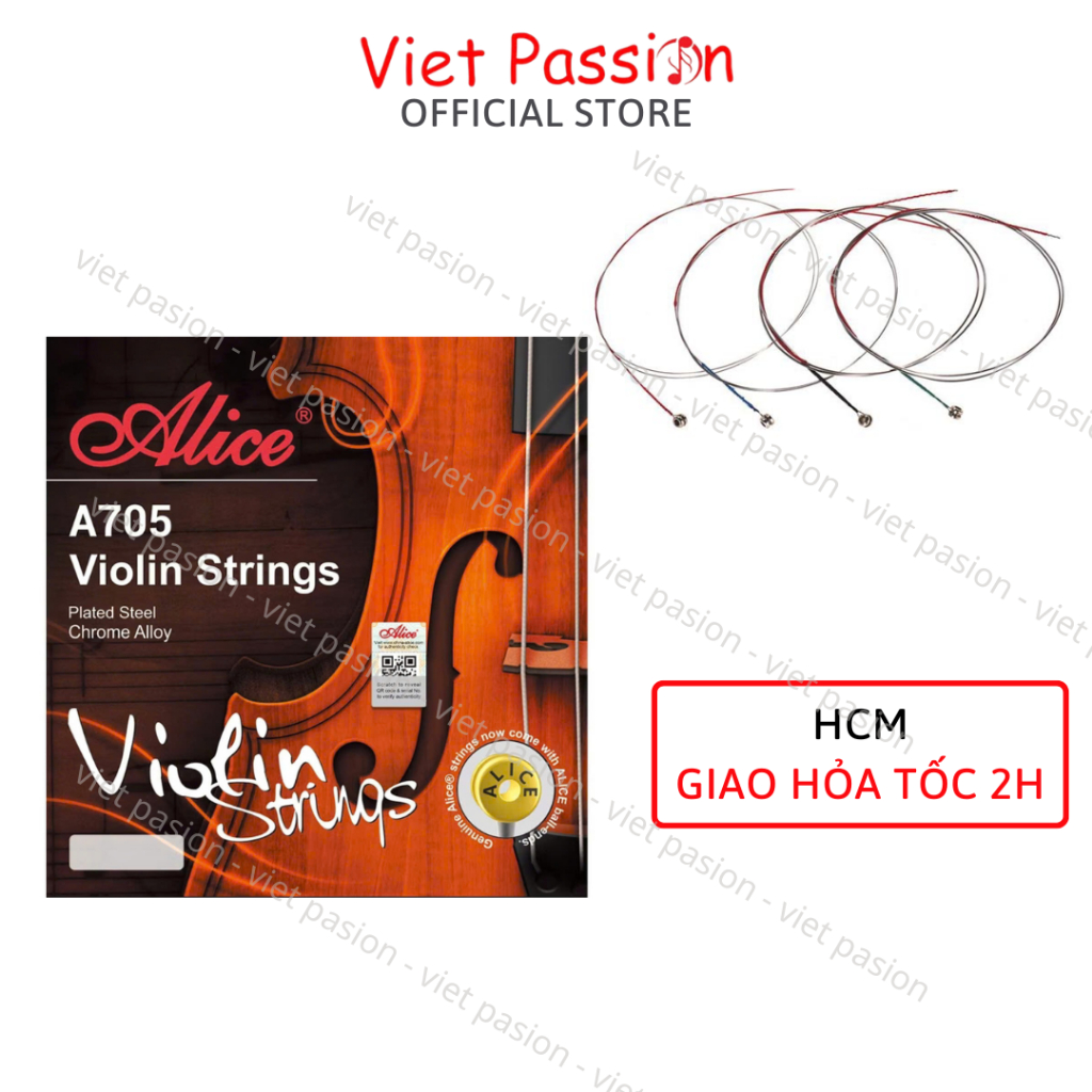 Dây đàn Violon String Alice A705 chính hãng bộ 4 dây Viet Passion HCM
