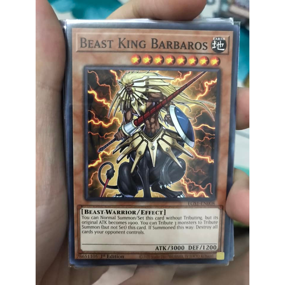 beast king barbaros card cũ