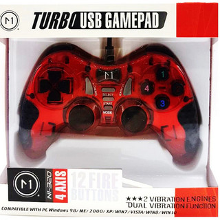 Gamepad Tay Cầm Chơi Game Có Dây (USB) N1-320 Màu Đỏ - Giá Rẻ, Chiến Game Mượt