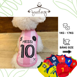 Áo cổ vũ đá banh mặc cho chó mèo yudog