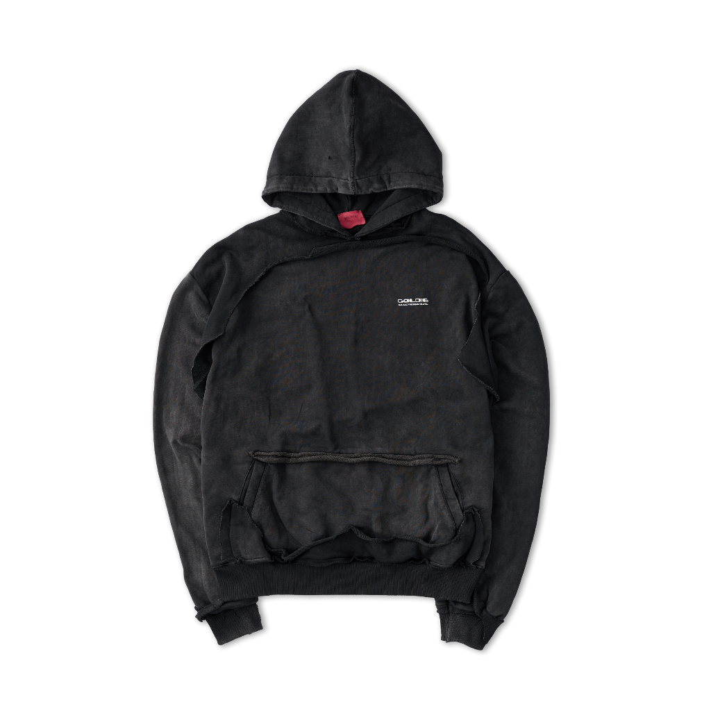 Áo Hoodie "ELECTRO WASHED HOODIE" Có Mũ Màu Xám