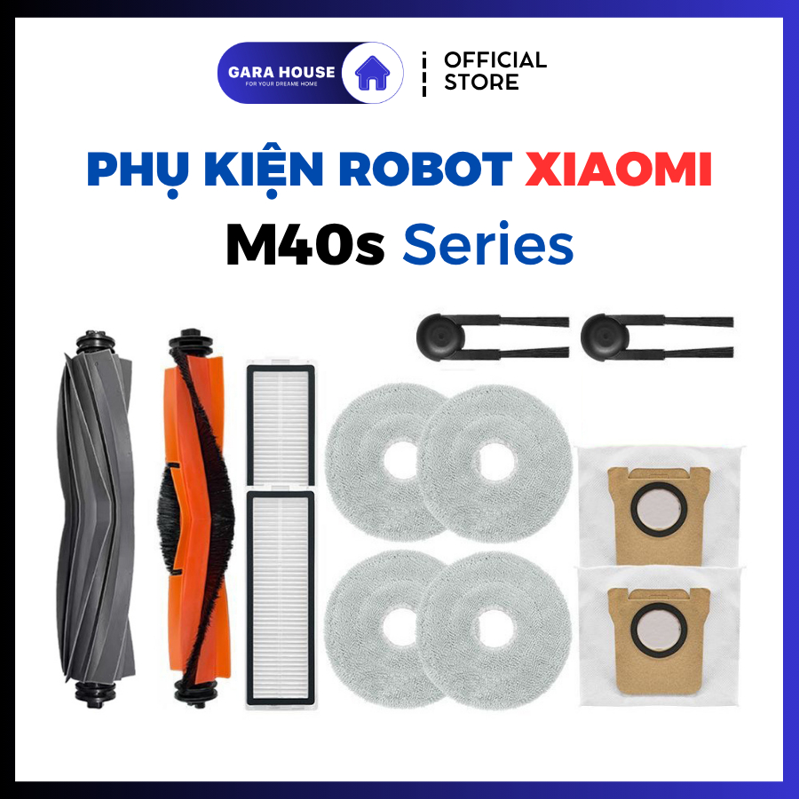 Phụ kiện Robot hút bụi lau nhà Xiaomi Mijia M40s _ KHÔNG dùng với Mijia M40