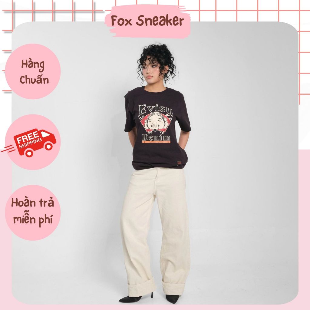 ÁO THUN EVISU ICONIC DENIM HÀNG CHÍNH HÃNG | Fox Sneaker