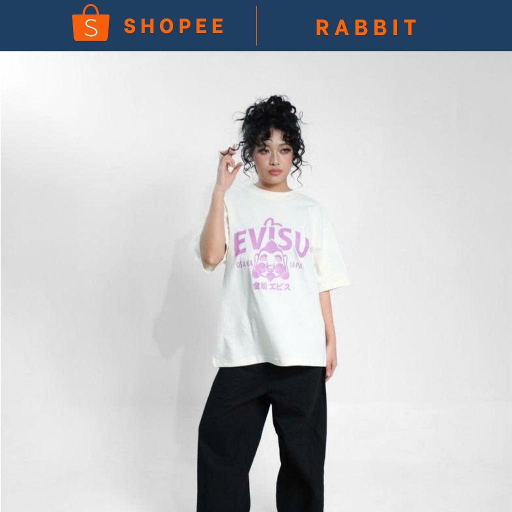 ÁO THUN EVISU KEM TÍM HÀNG CHÍNH HÃNG | The Rabbit