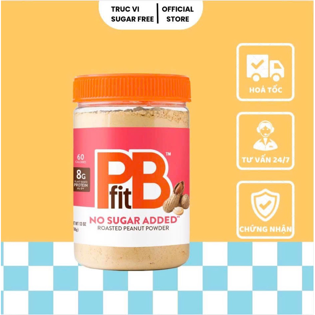 Bột Đậu Phộng PBfit (vegan,eat clean, gymer, ăn kiêng)