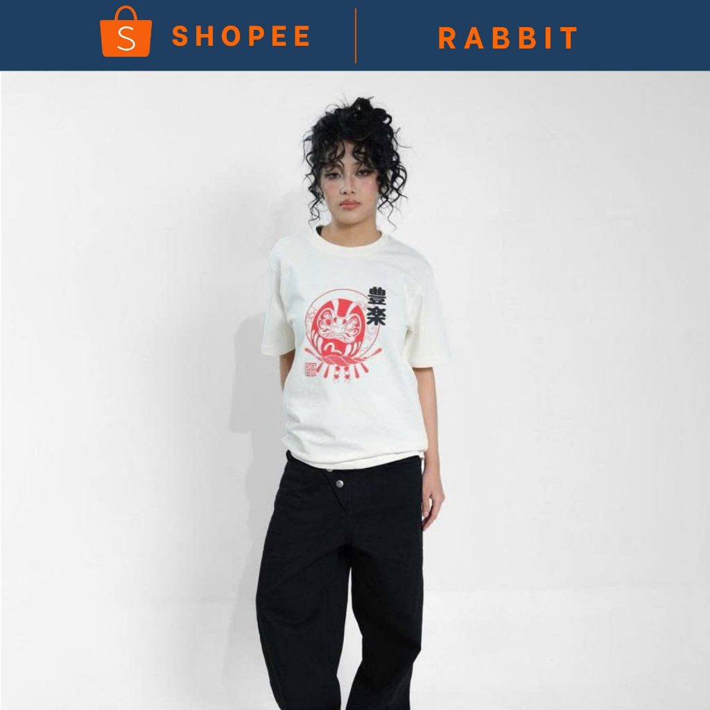 ÁO THUN EVISU LÂN KEM ĐỎ HÀNG CHÍNH HÃNG | THE RABBIT
