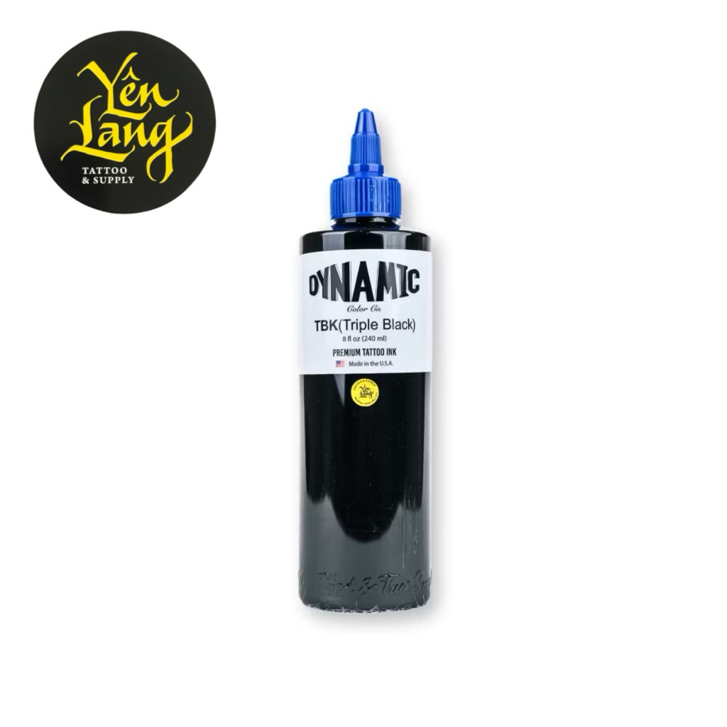 Mực xăm TRIPLE BLACK (TBK) 8oz - DYNAMIC chính hãng (HSD: 2028)