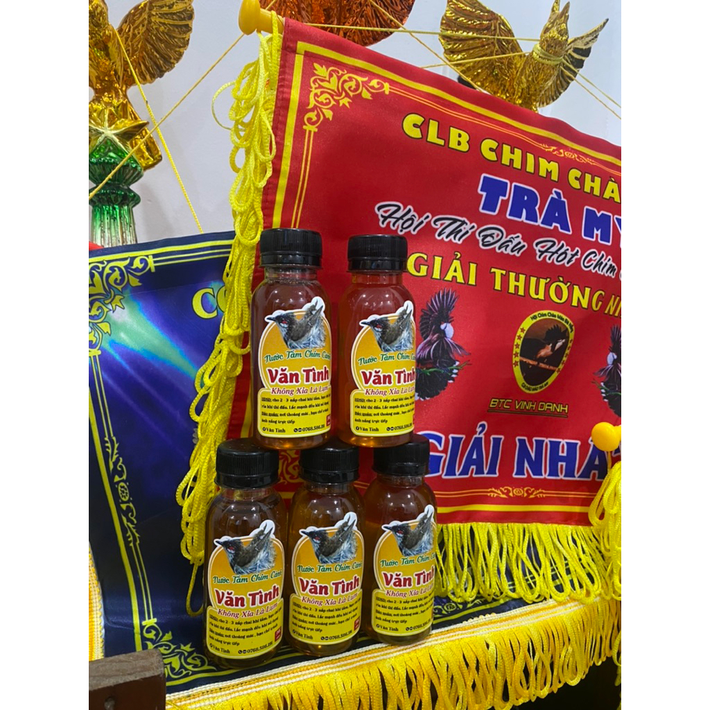 [ MUA 5 TẶNG 1 ] 5 CHAI NƯỚC TẮM CHIM CẢNH , TẶNG 1 CHAI - NƯỚC TẮM CHIM CẢNH VĂN TÌNH