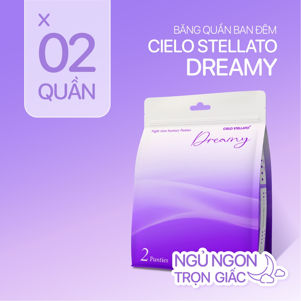 Băng quần ban đêm Cielo Stellato DREAMY, chống tràn 360, ngủ ngon mọi tư thế, không lo hầm bí
