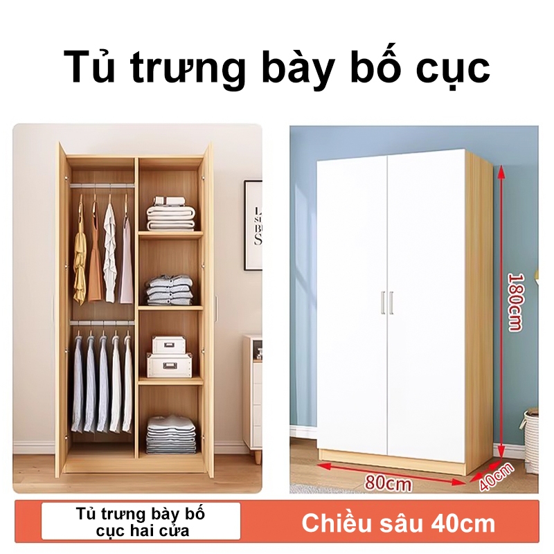ALVIN Tủ quần áo gỗ thân thiện với môi trường chống ẩm và chống nấm mốc | BigBuy360 - bigbuy360.vn